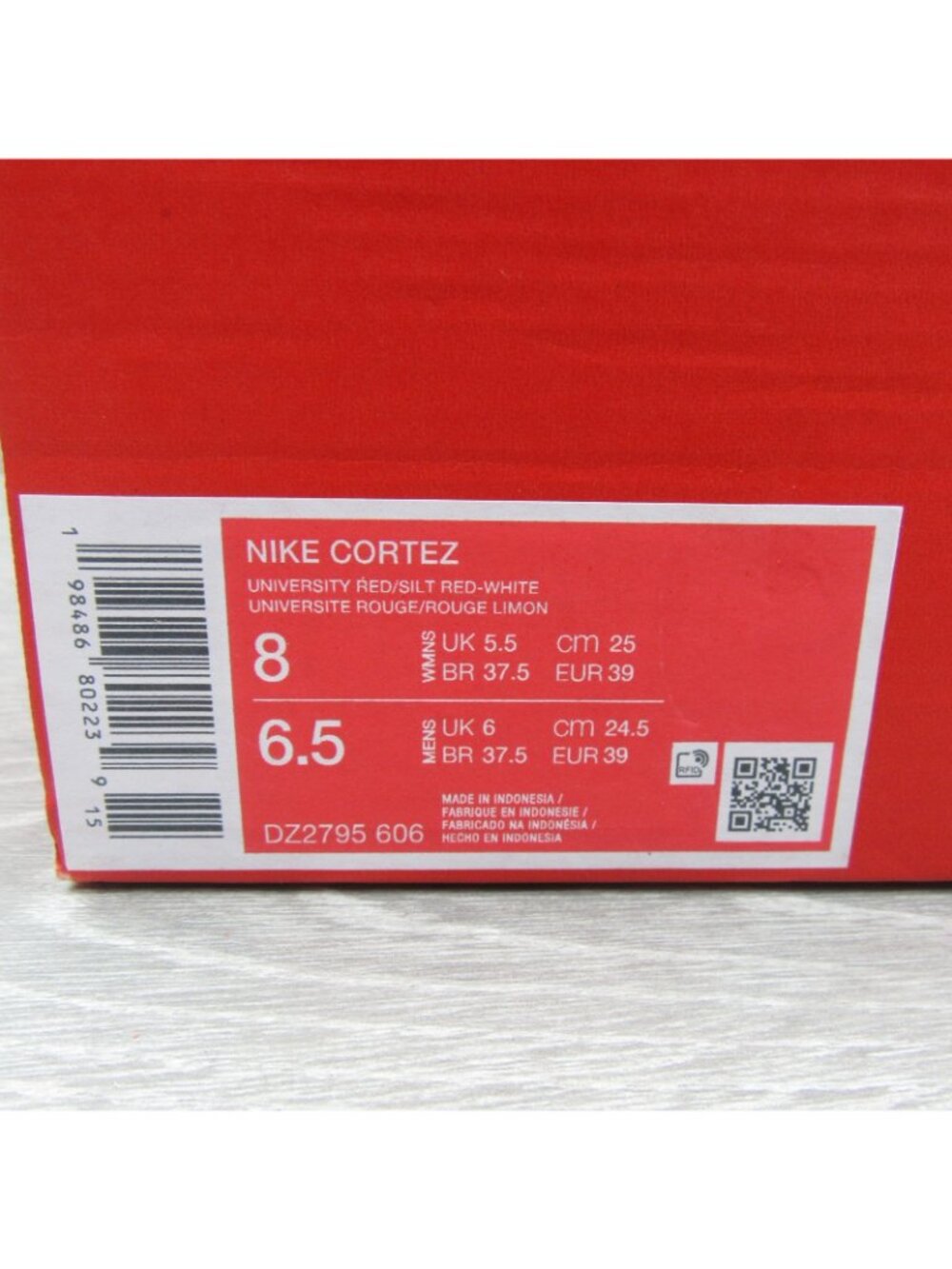 Nike Cortez Textile Womens Size 8 University Red White Sneakers NEW - Picture 13 of 13